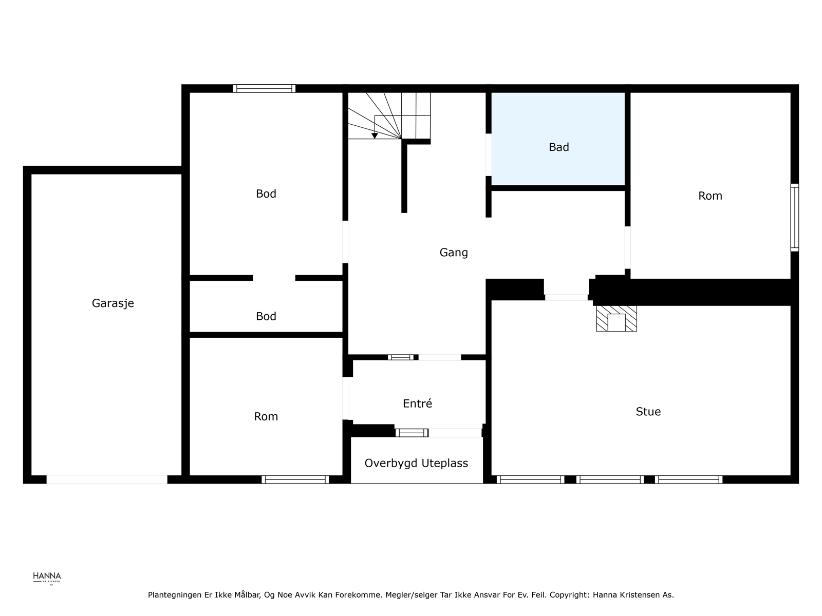Plantegning 1.etasje Galleribilde