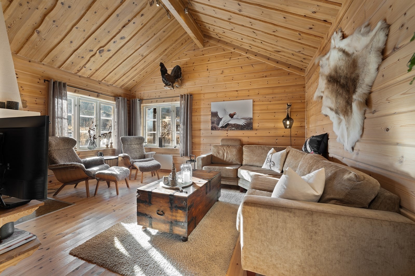 En innholdsrik hytte med flotte uteplasser, nydelig utsikt og nærhet til alpinanlegg og skiterreng. Galleribilde