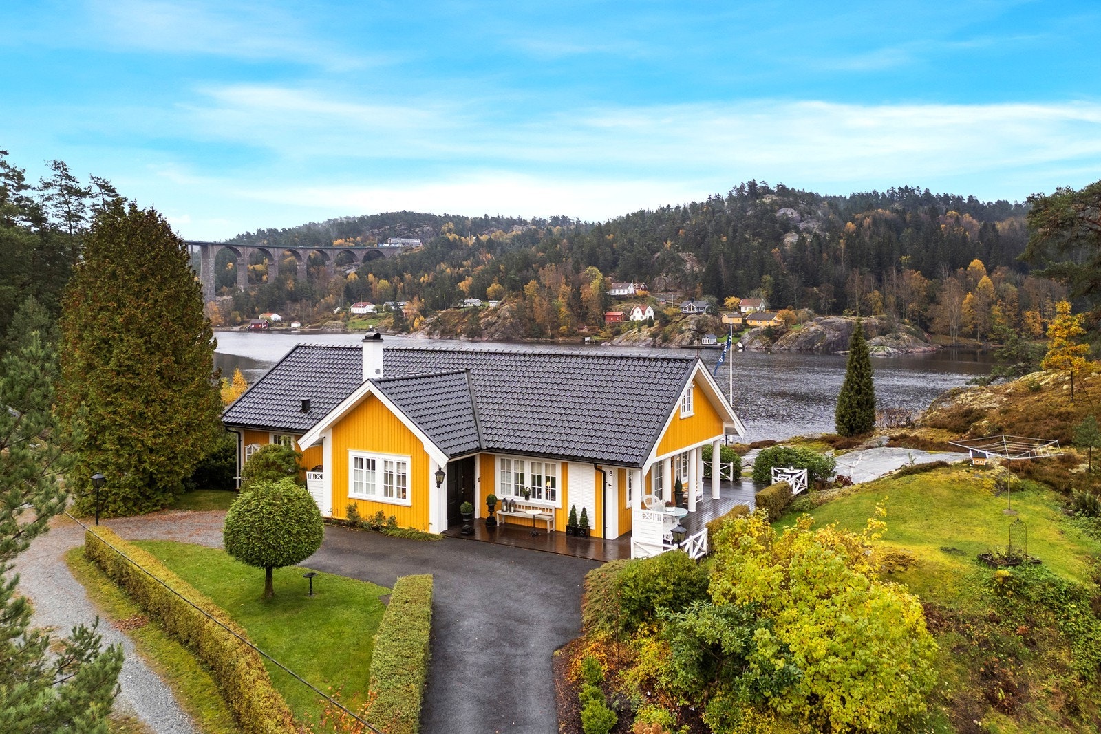 Asfaltert oppkjørsel med varmekabler Galleribilde