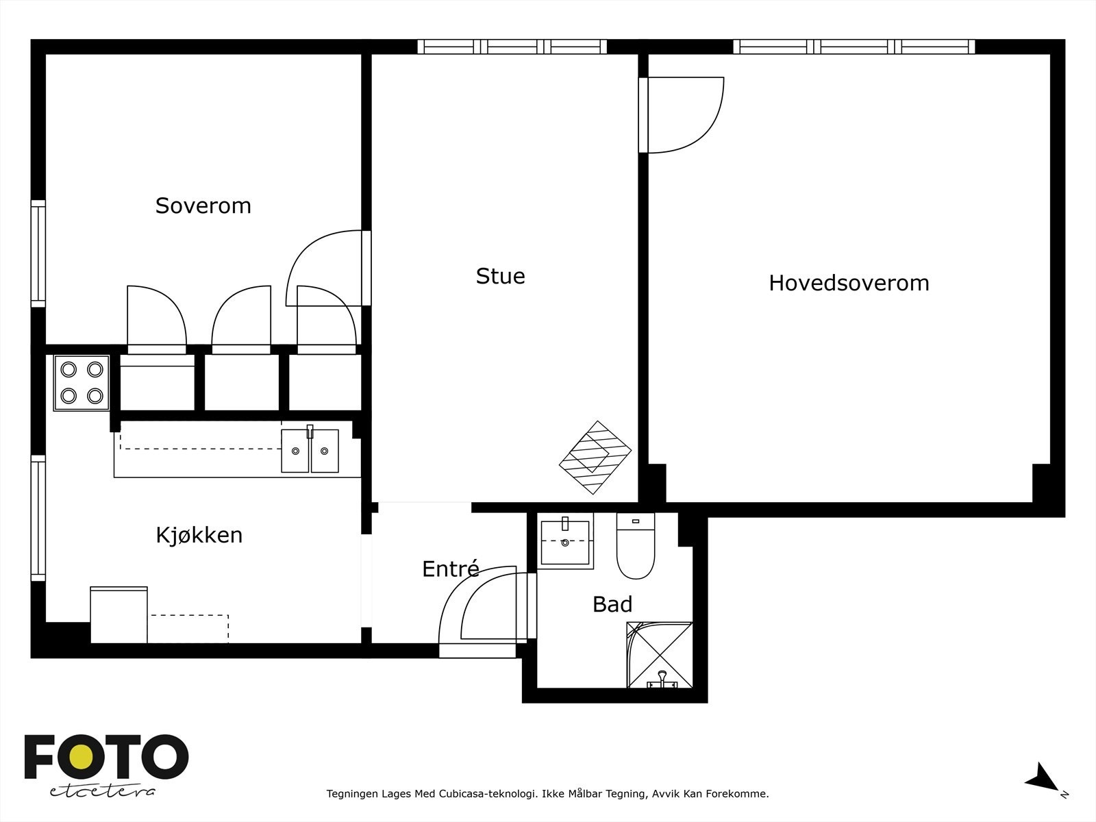 Illustrert planskisse Galleribilde
