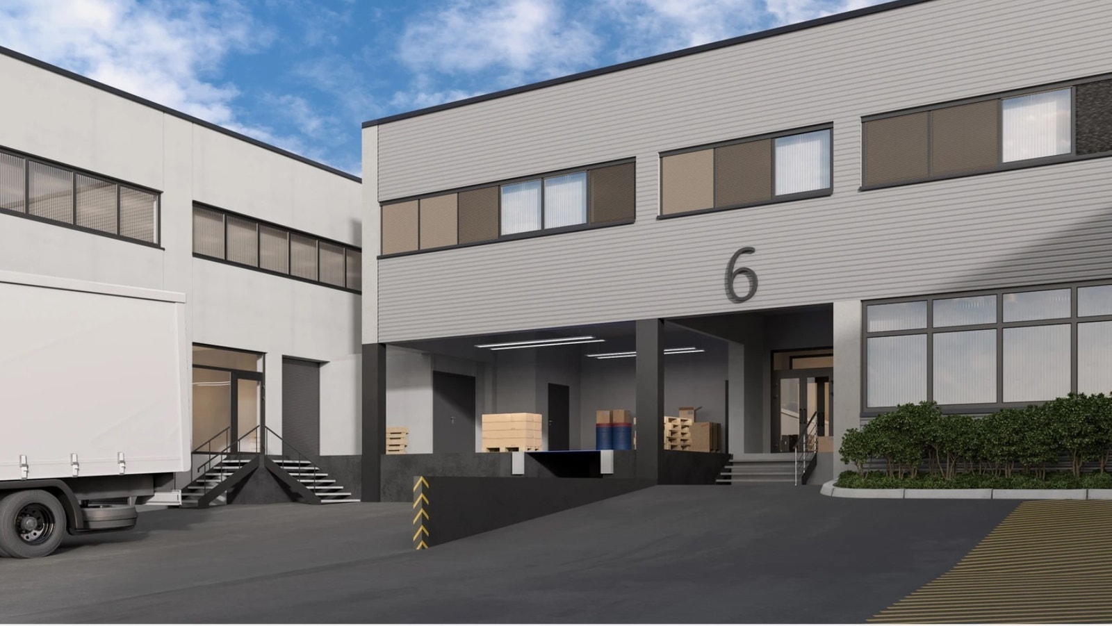 Varemottak illustrert som ferdig. Galleribilde