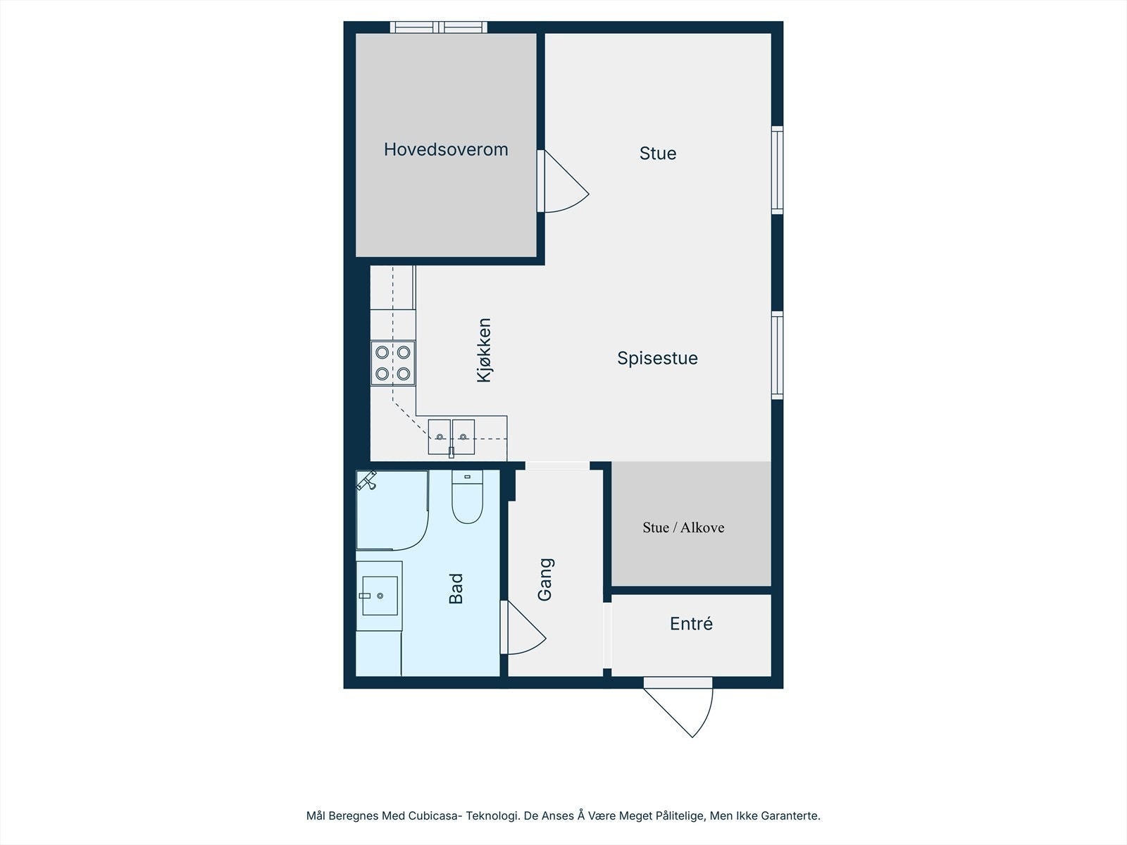 Plantegning - 1. etasje. Galleribilde