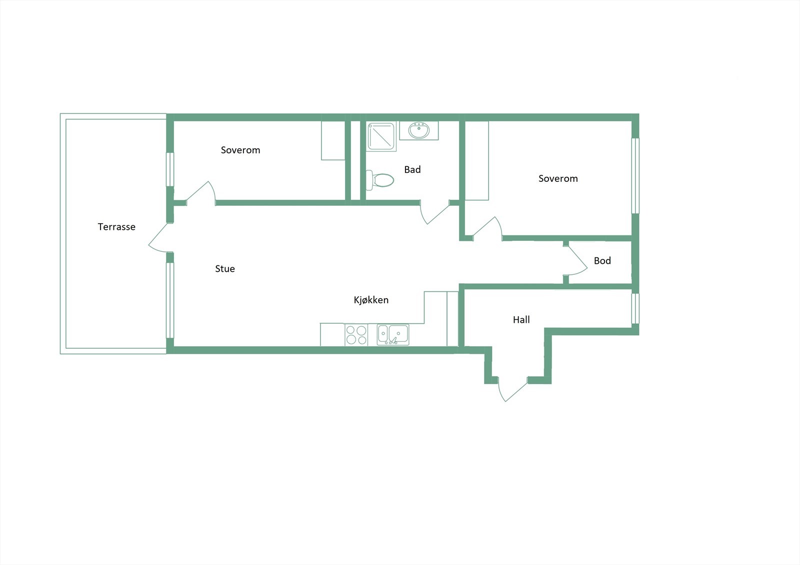 Plantegning Galleribilde