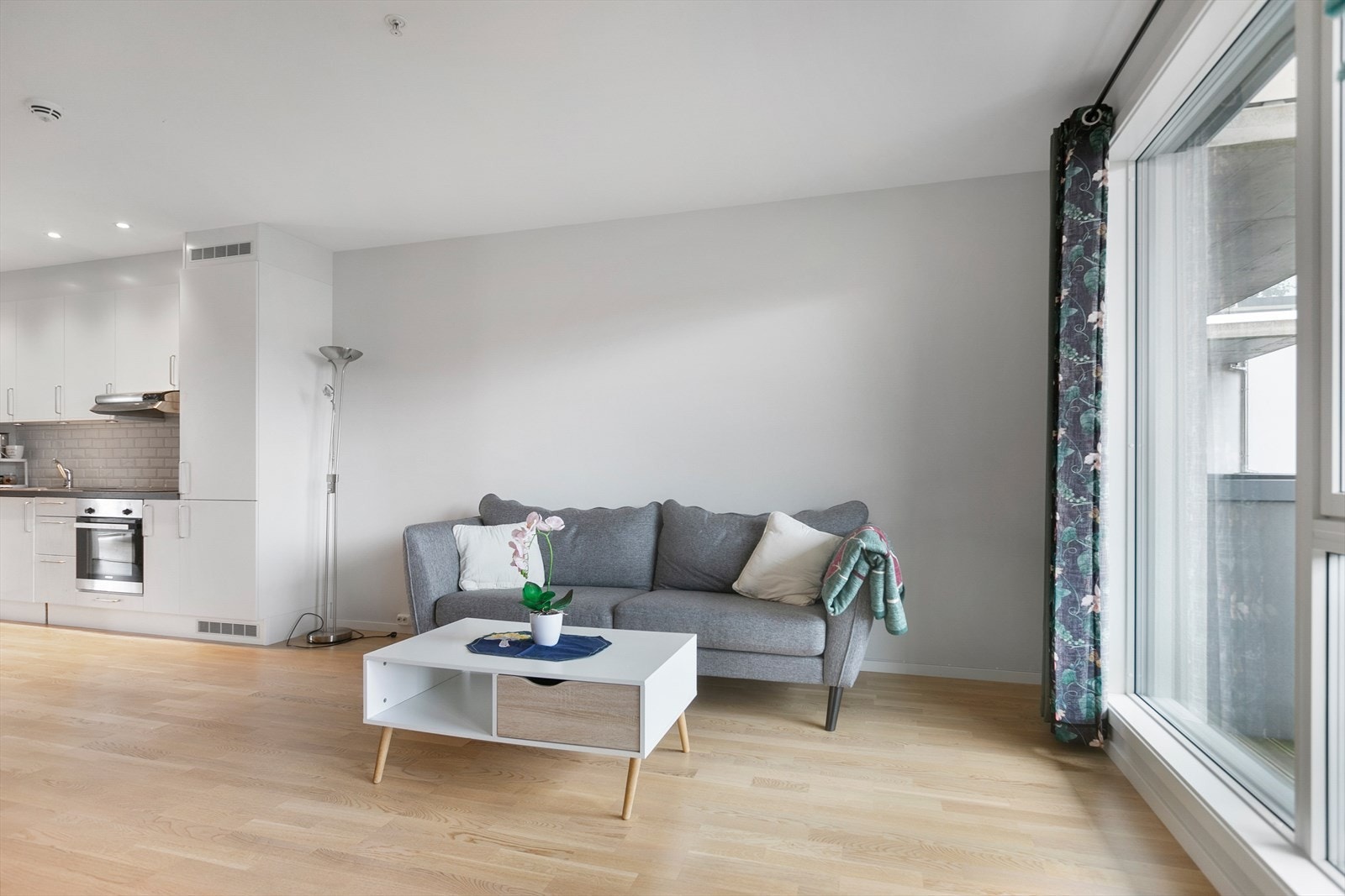 Det er også ekstra takhøyde i leiligheten Galleribilde