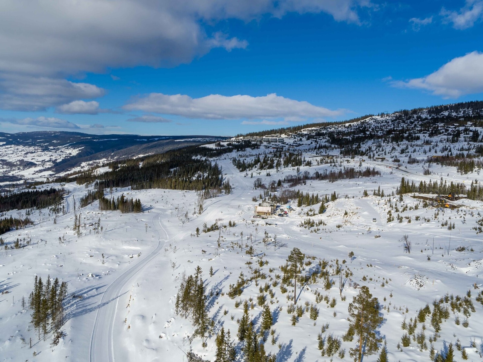 Dronefoto fra tomteområdet Galleribilde