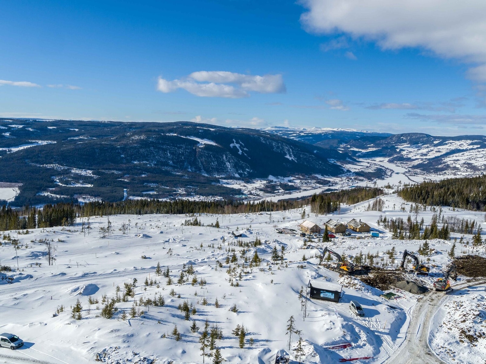 Dronefoto fra tomteområdet Galleribilde