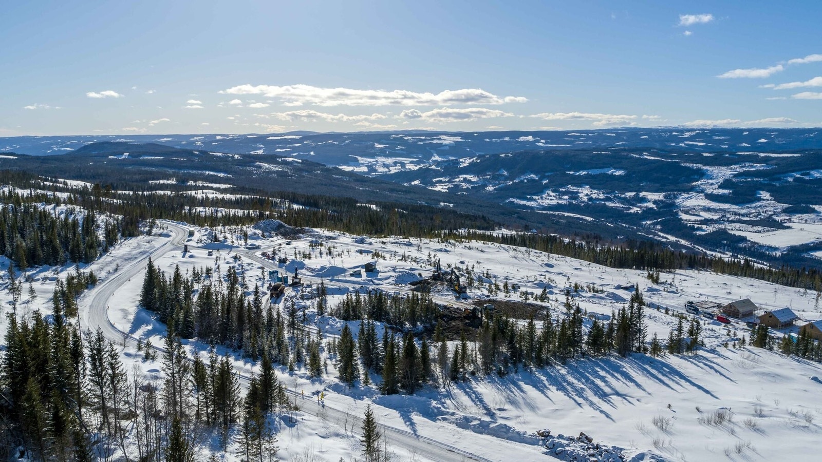 Dronefoto fra tomteområdet Galleribilde