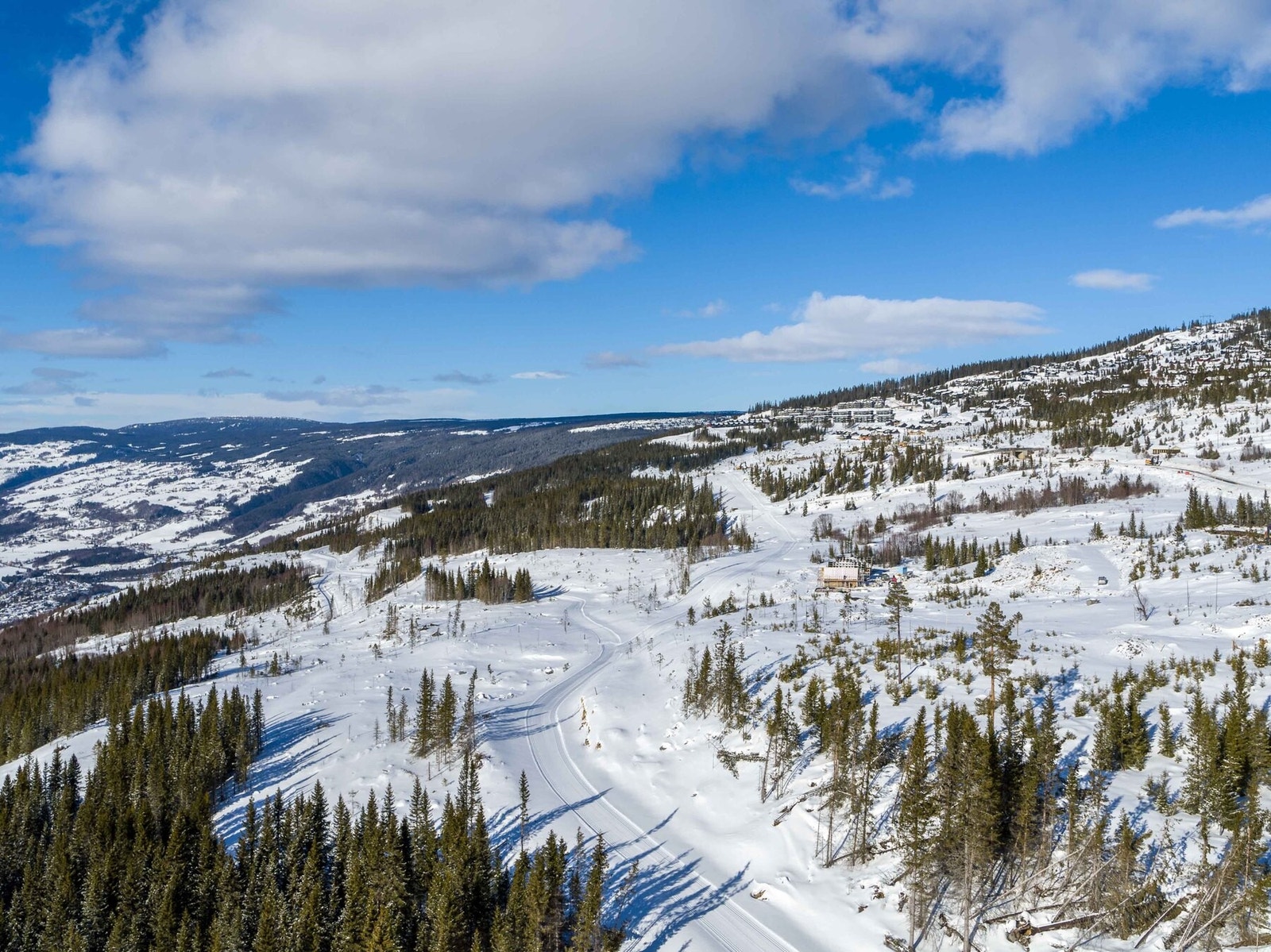 Dronefoto fra tomteområdet Galleribilde