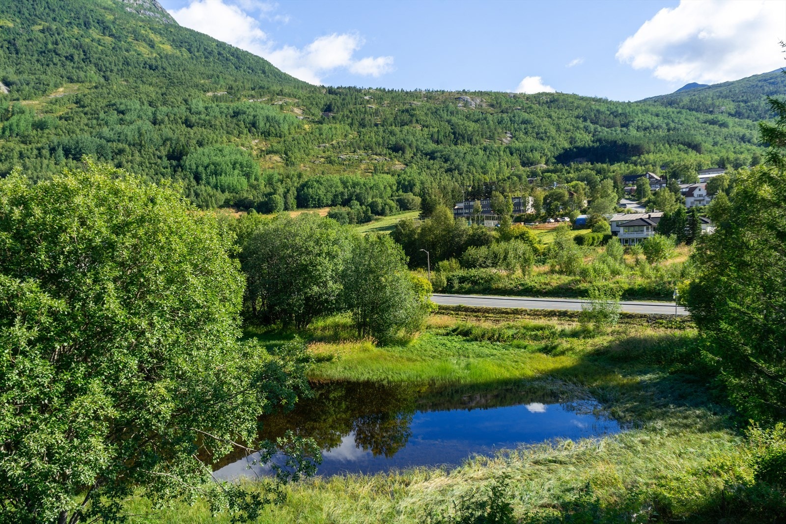 Utsikt fra balkongen Galleribilde