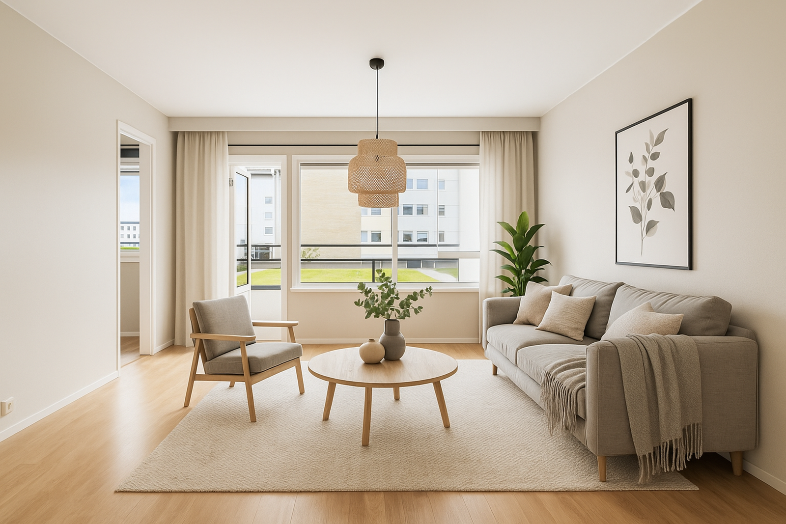 Illustrasjon - Digital oppussing og styling. Galleribilde