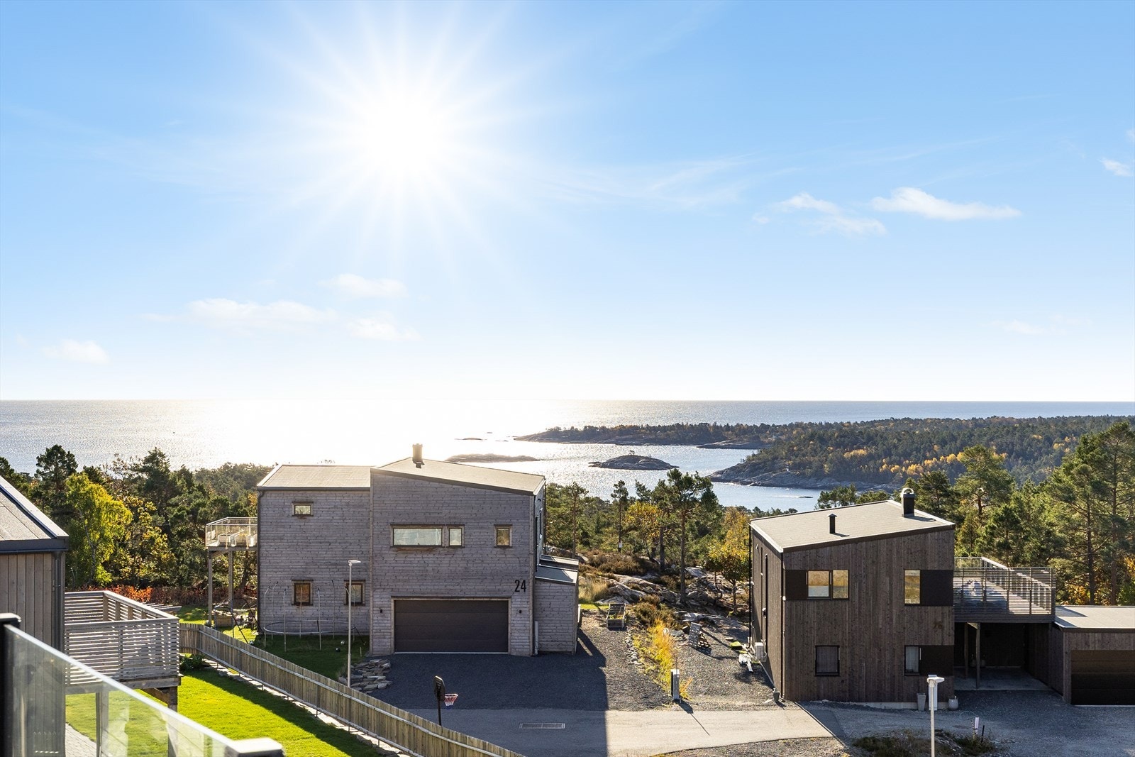 Utsikt fra terrasse Galleribilde