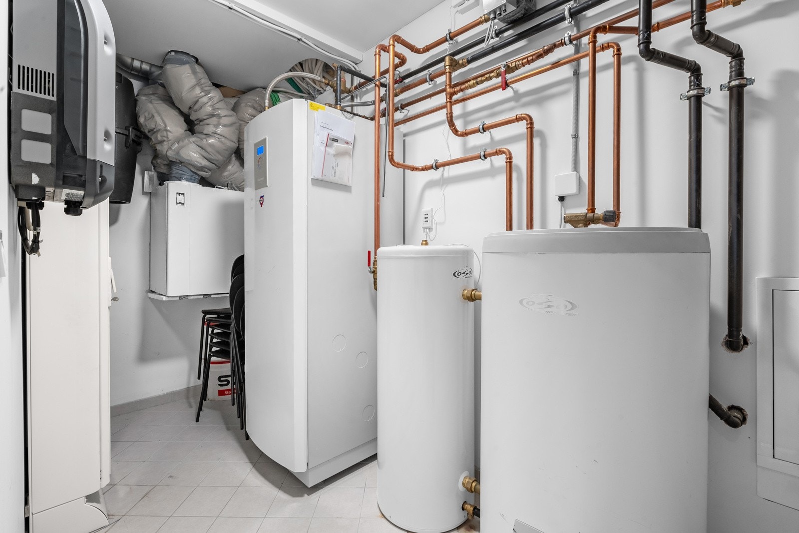 Boligen har eget teknisk rom