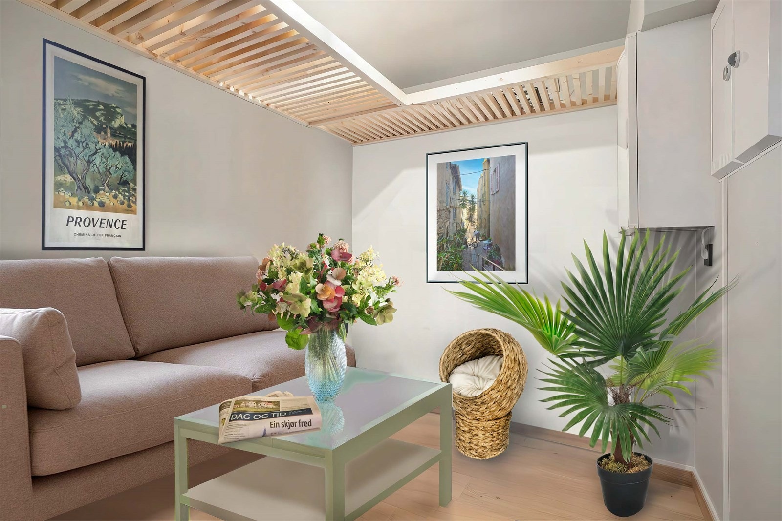 Tv-stue - Digital møblering Galleribilde