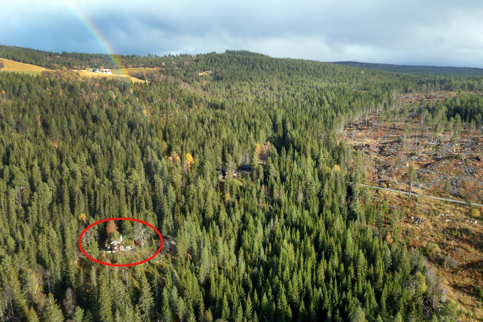 Oversiktsbilde med markering Galleribilde