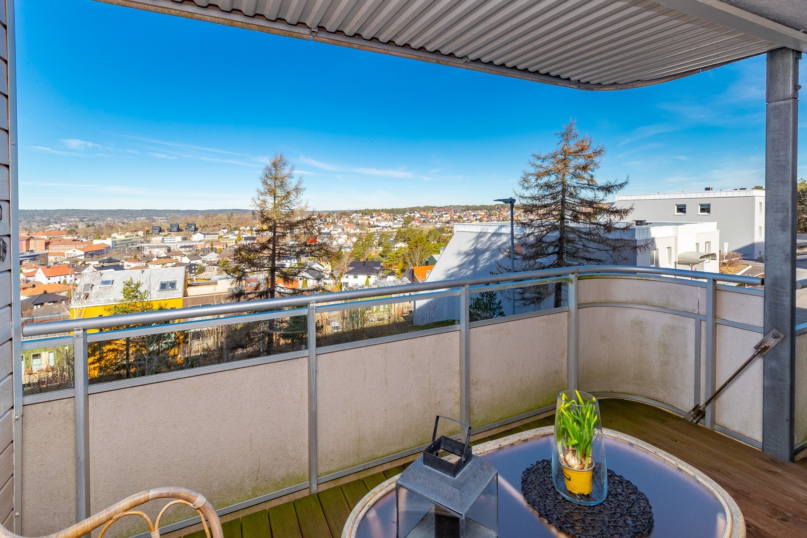 Flott utsikt fra balkongen med vestvendt beliggenhet Galleribilde