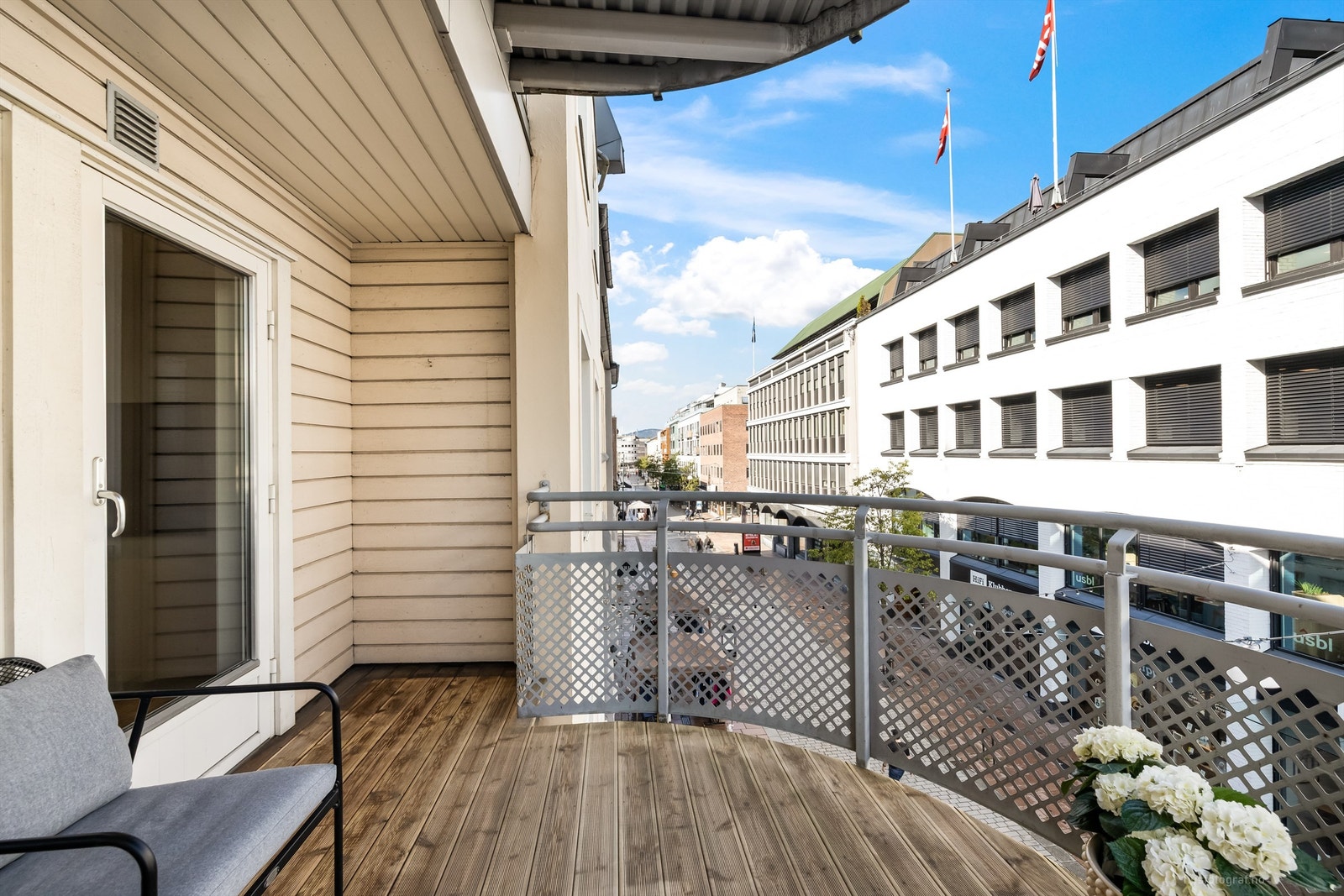 Utsikt fra balkongen Galleribilde