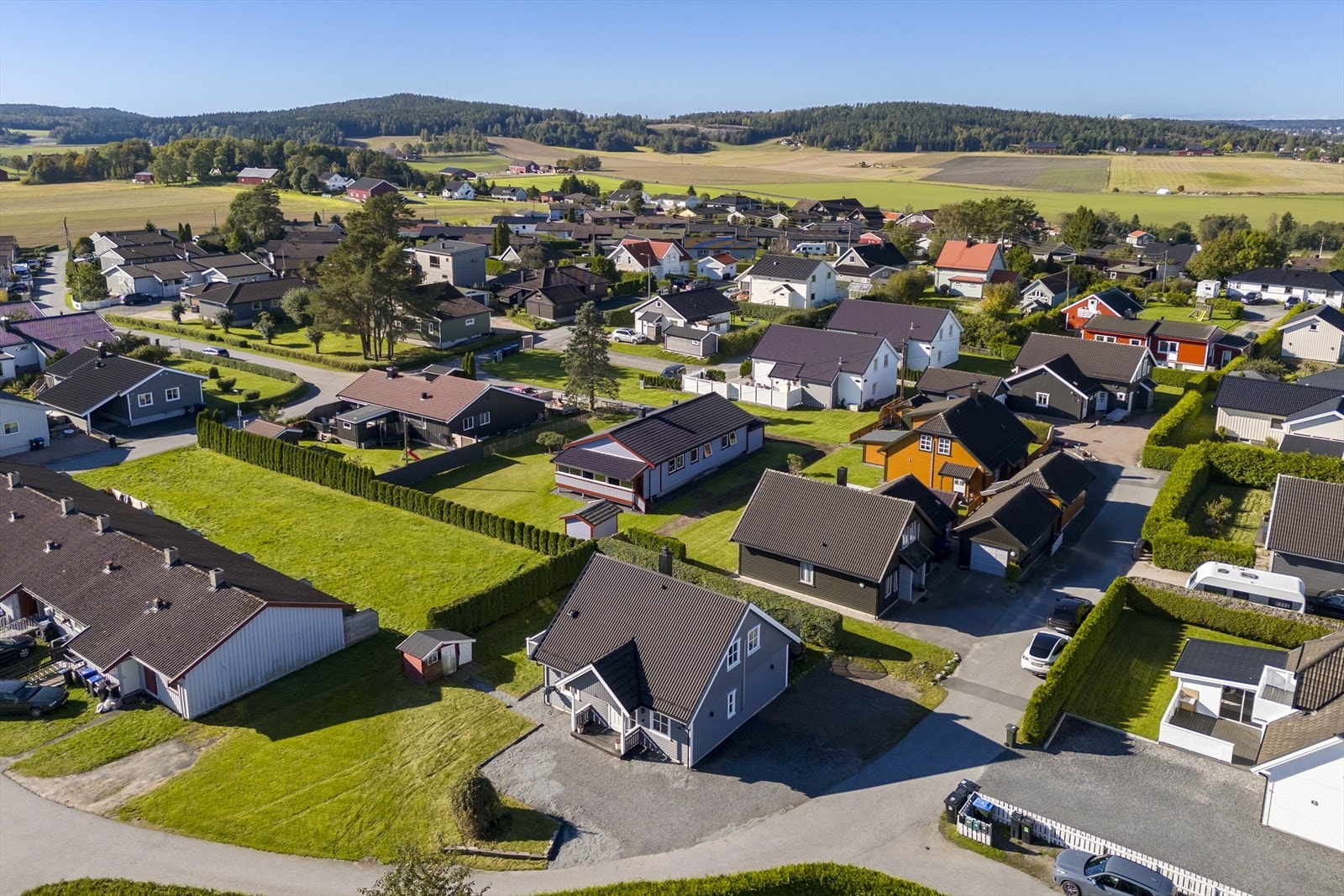 Dronebilde område. Galleribilde