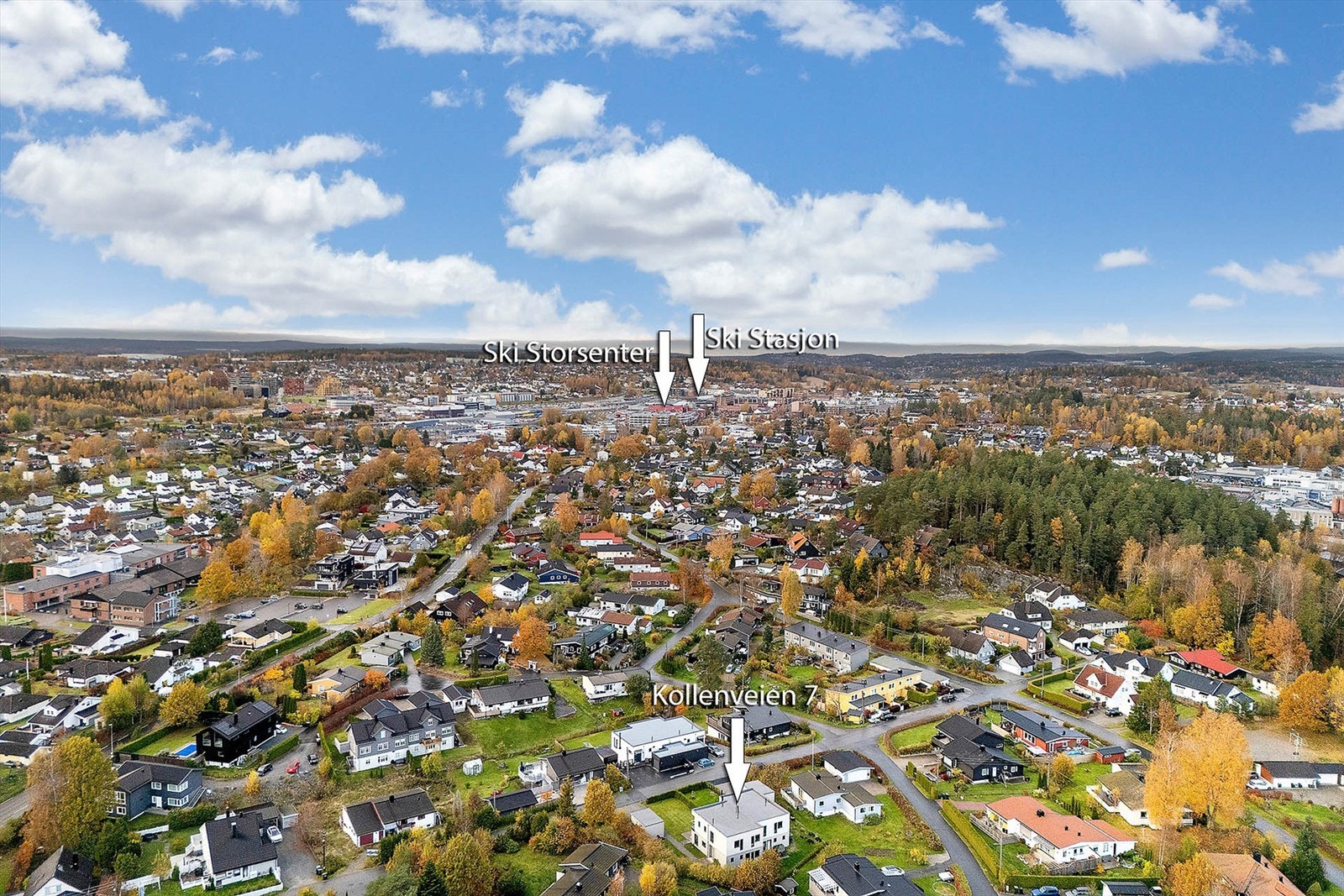 Gangavstand til Ski sentrum med Follobanen, som tar deg til Oslo på 12 minutter Galleribilde