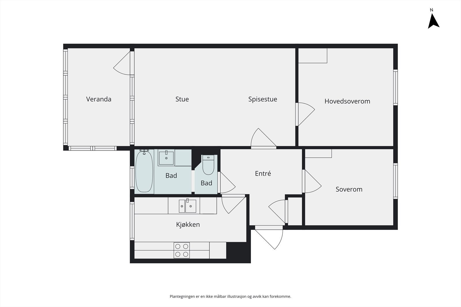 Plantegning Galleribilde