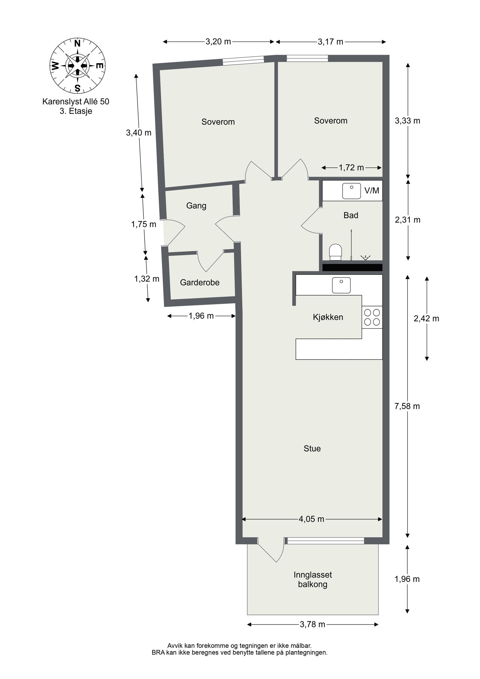 Plantegning Galleribilde