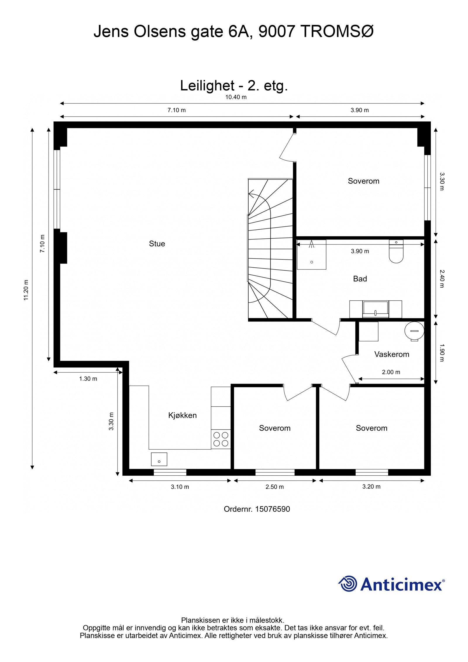 Planløsning 2. etasje. Galleribilde