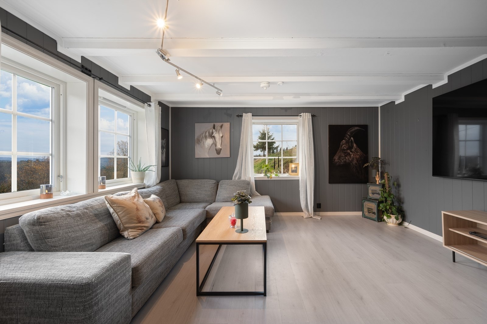 Stuen er på 19,5 m² med god plass til ønsket møblering. Galleribilde