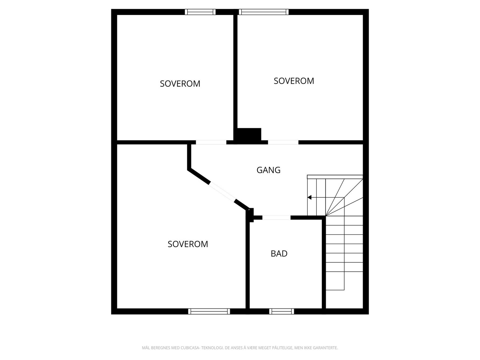 Plantegning loft. Galleribilde