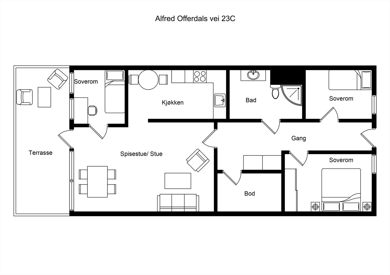 Planskisse Galleribilde