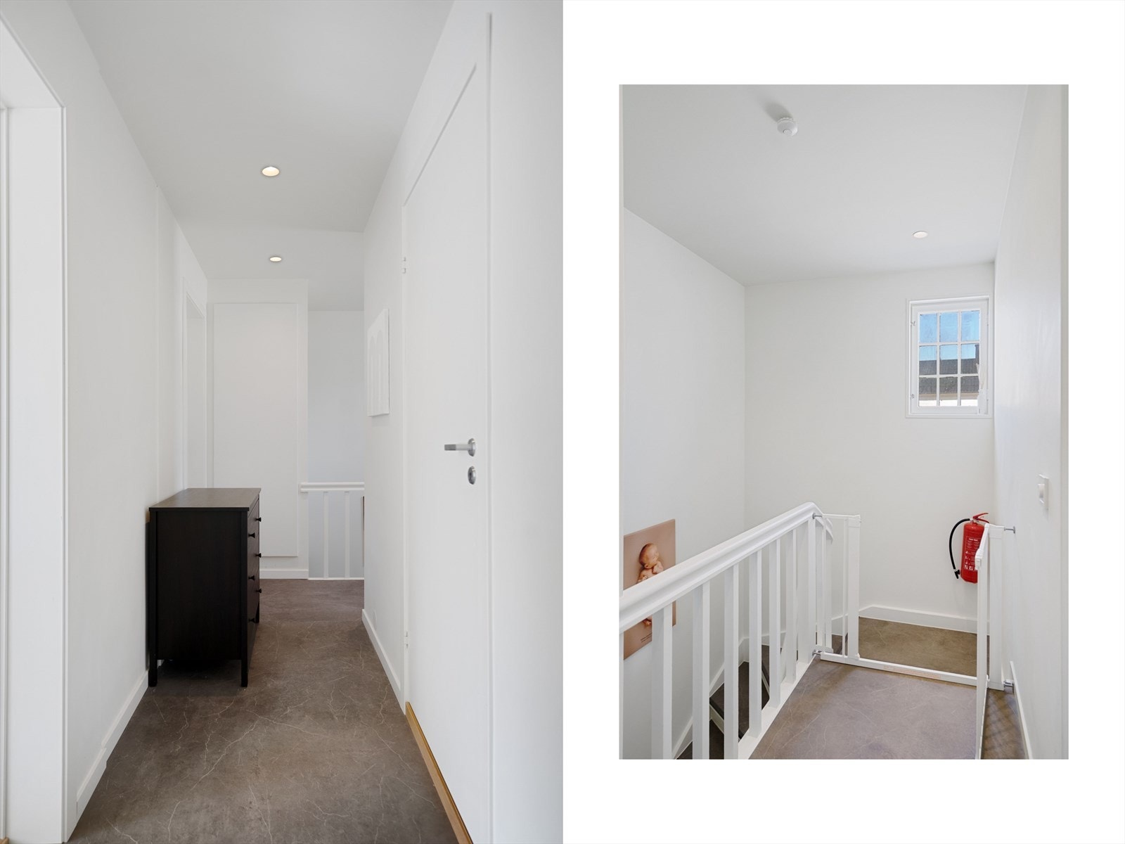 Adkomst fra trappeoppgang 2.etasje, videre kommer du inn i gang med adkomst til soverommene og bad Galleribilde