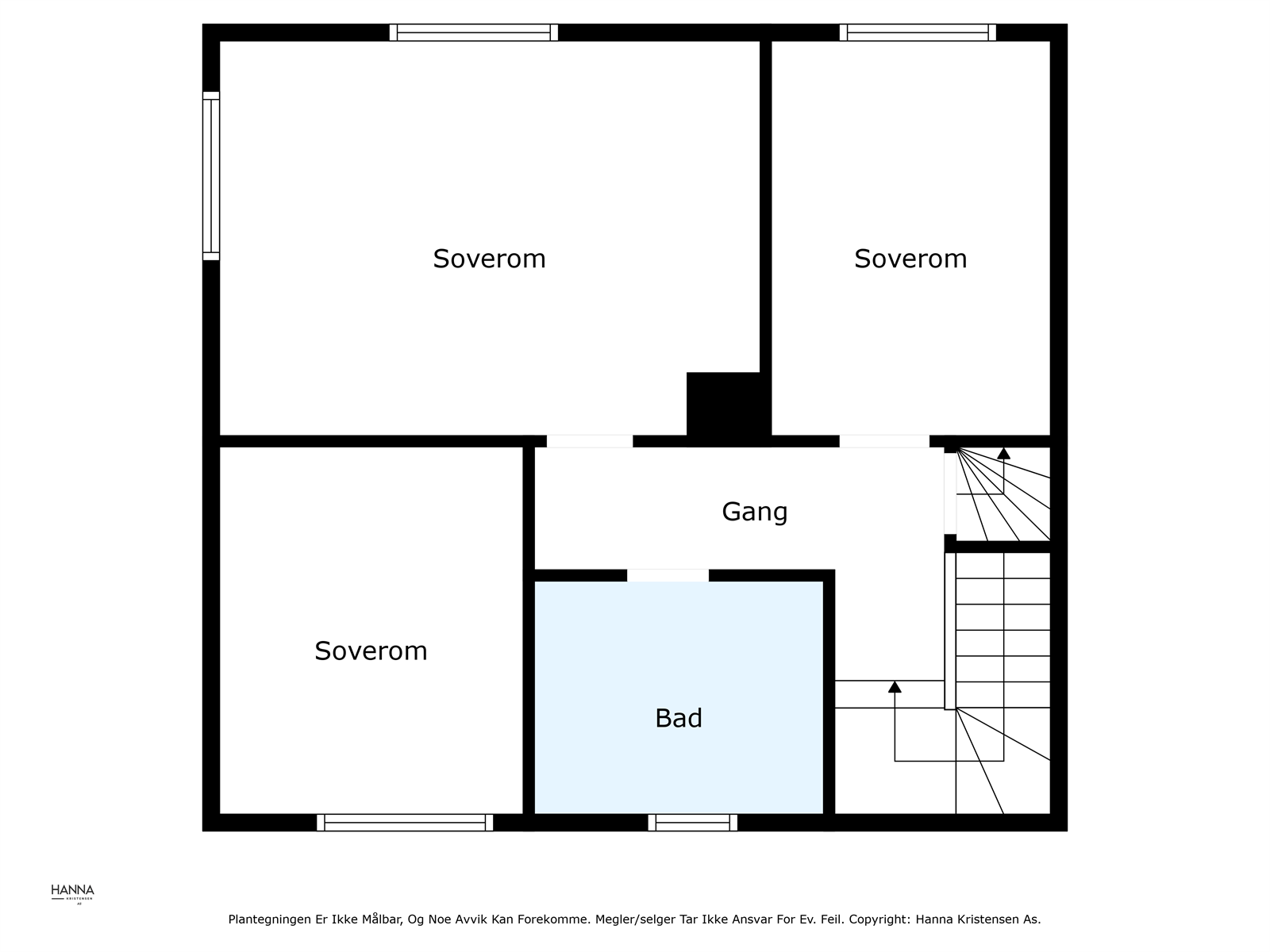 Planløsning 2.etasje Galleribilde