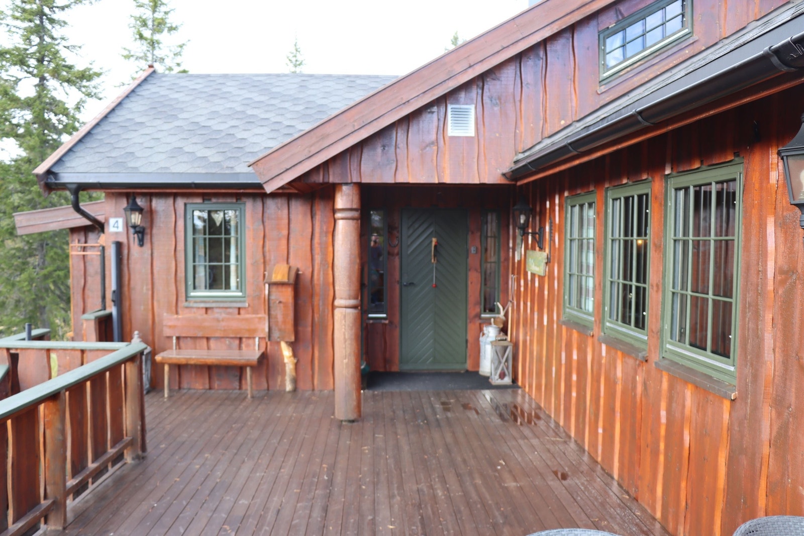 Terrasse ved inngang Galleribilde