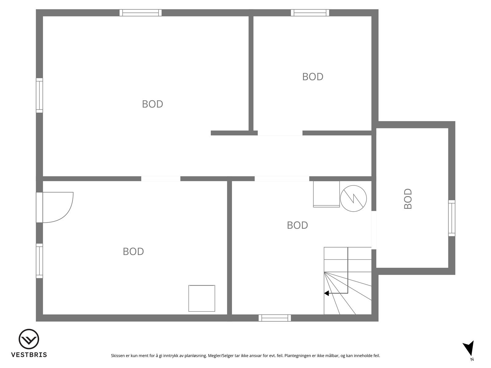 Plantegning av kjelleren Galleribilde