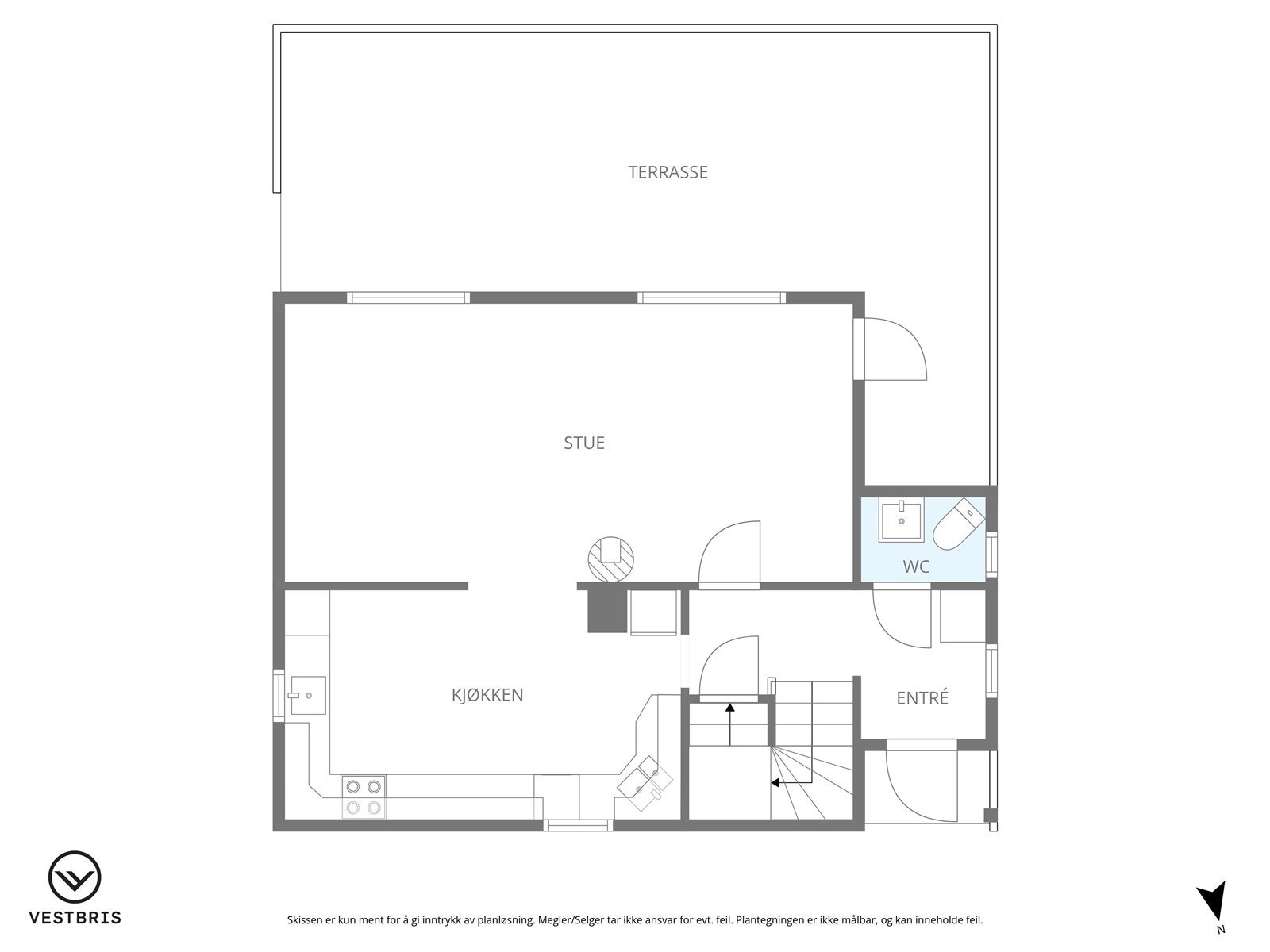 Plantegning av hovedetasjen Galleribilde