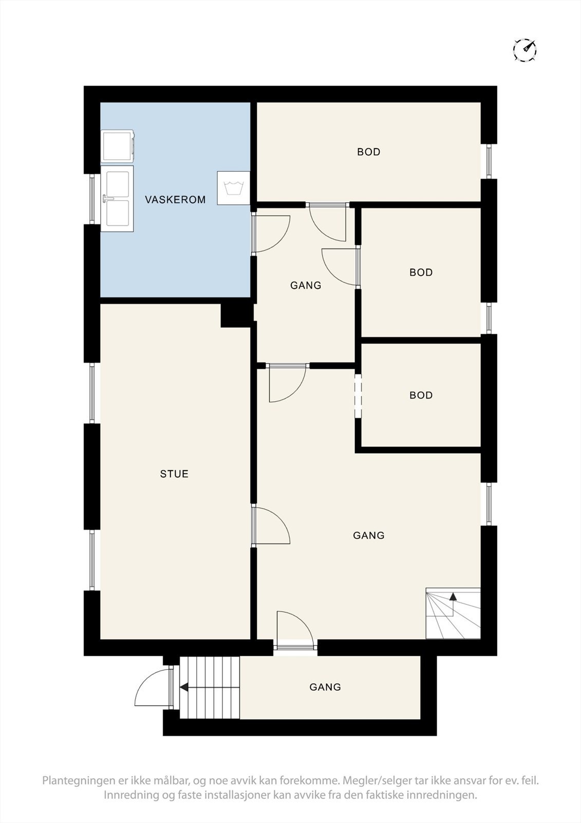 Plantegning kjeller Galleribilde