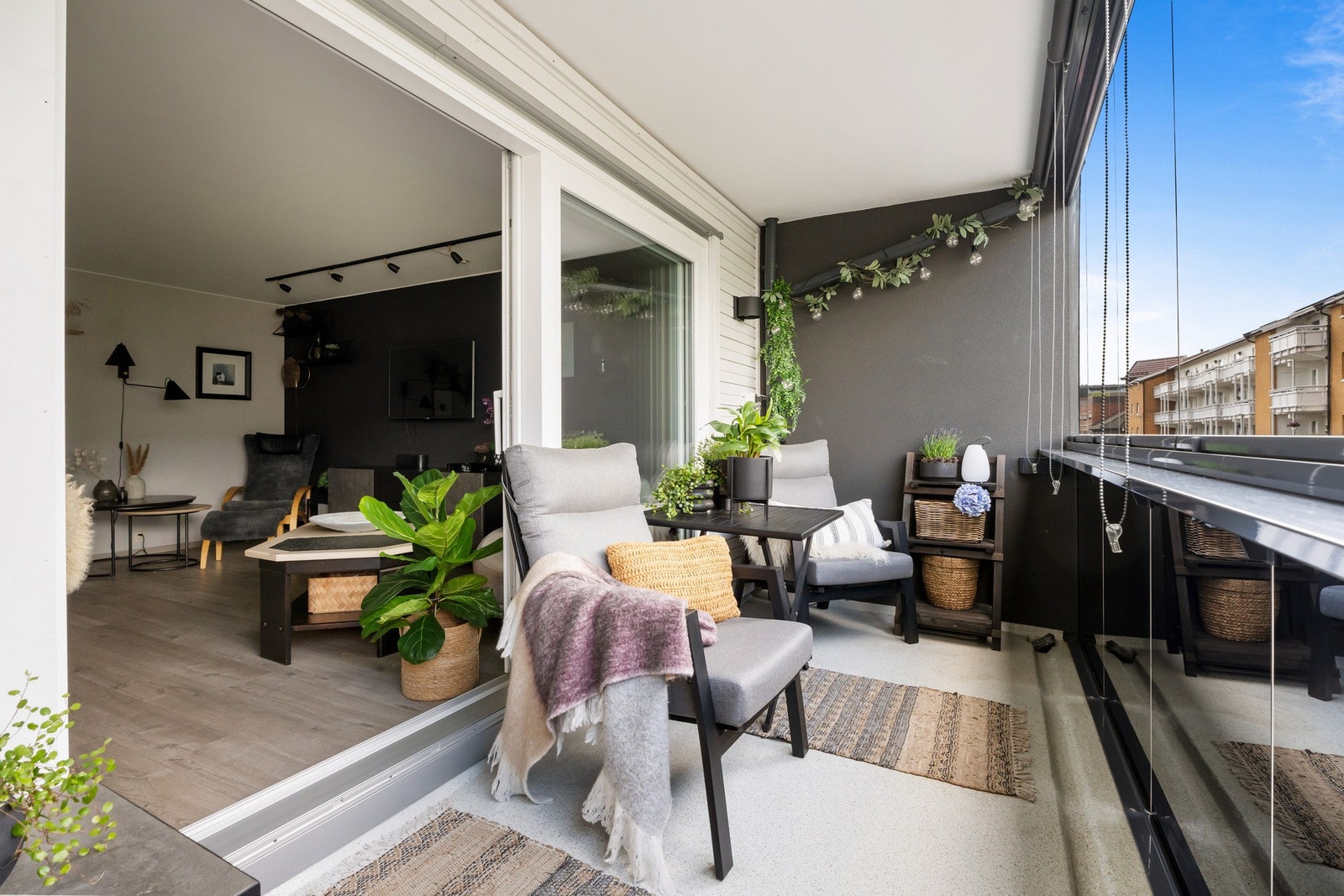 Innglasset veranda Galleribilde