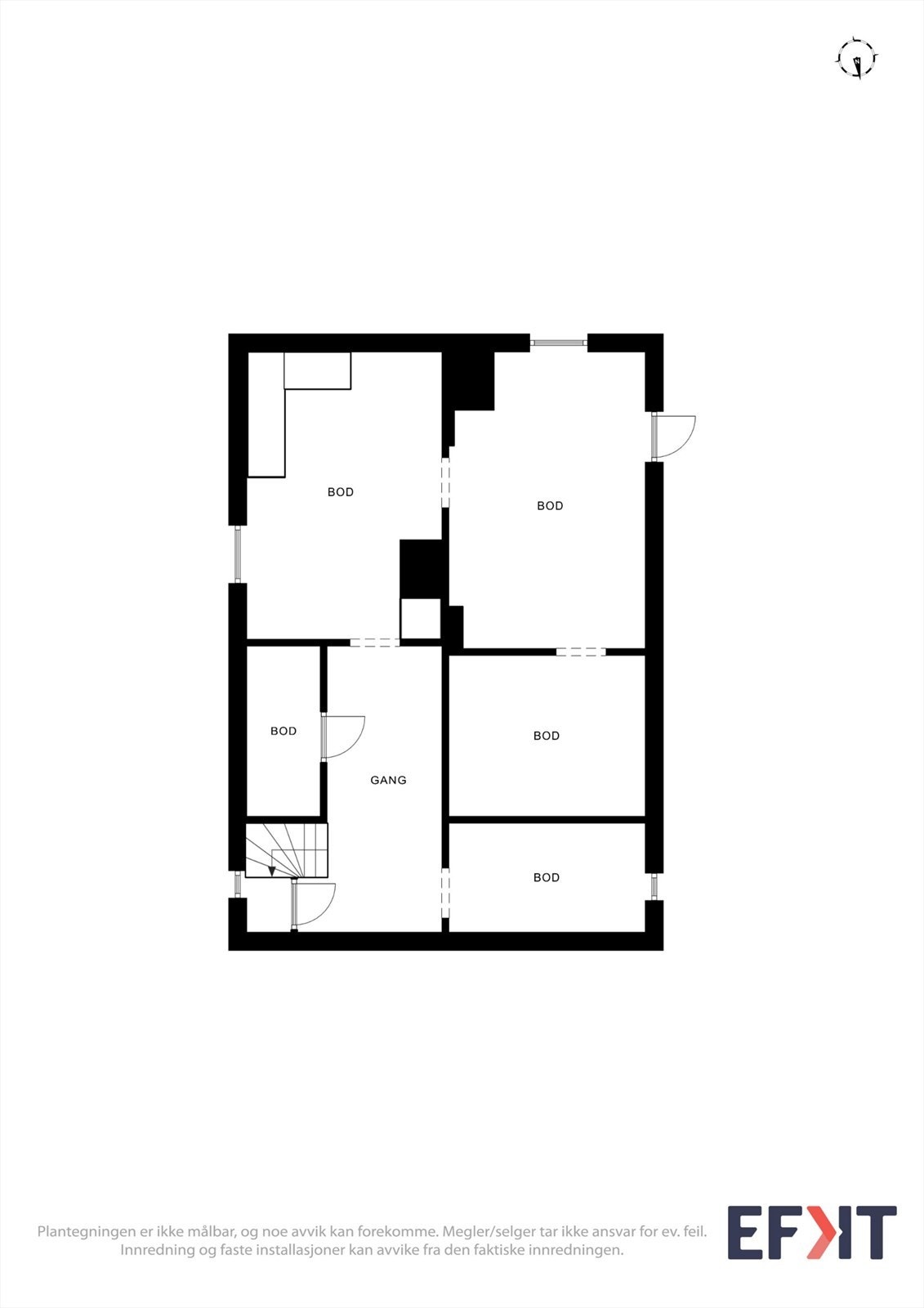 Plantegning kjeller Galleribilde