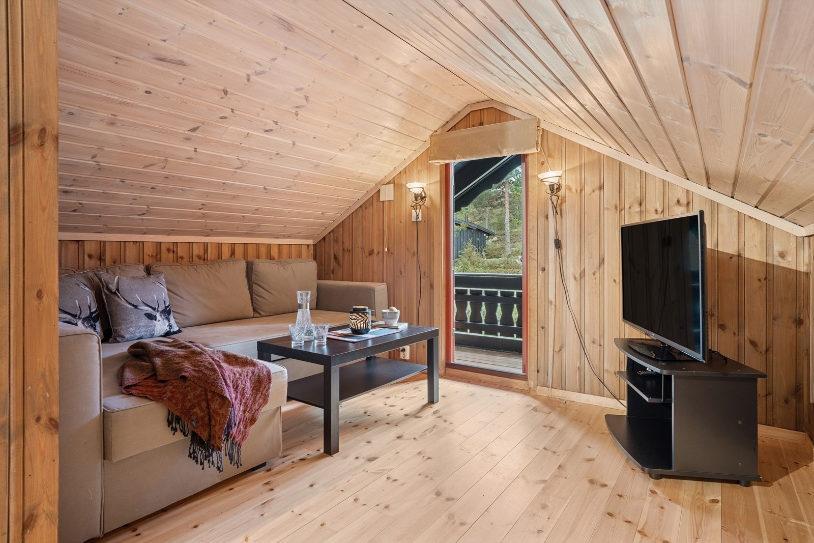 Loftstue, her er det også en egen luftebalkong. Galleribilde