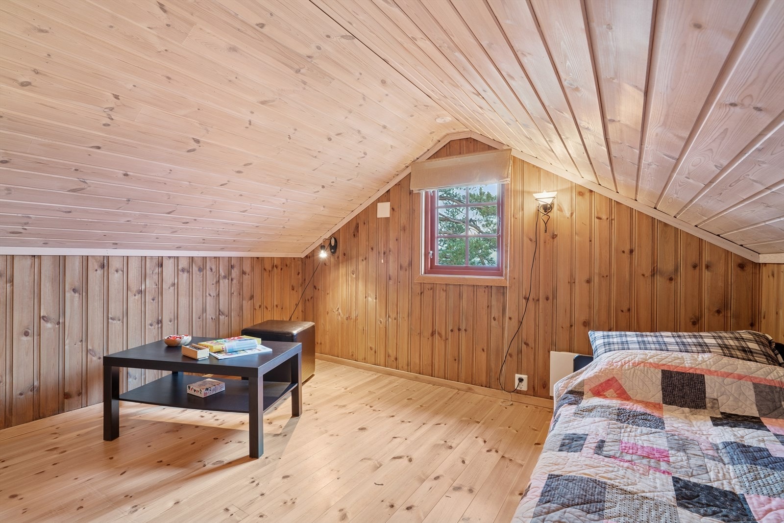 Innredet soverom på hems. Galleribilde