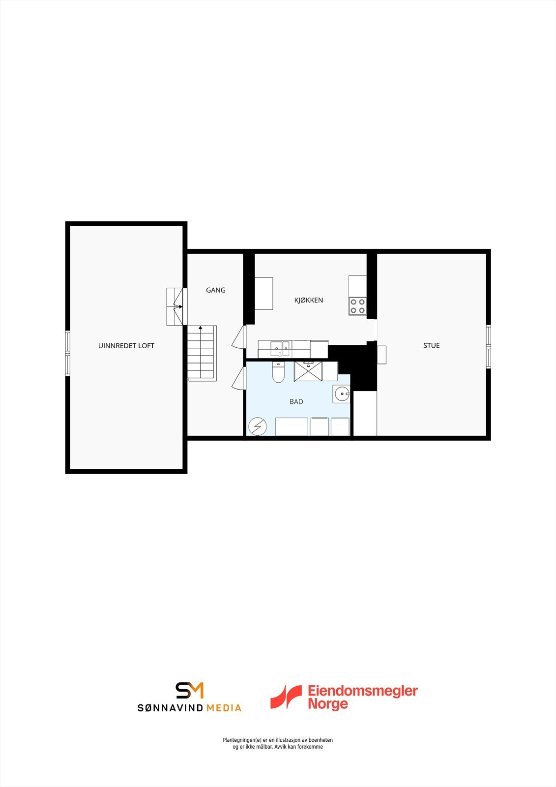 Plantegning 3. etasje Galleribilde