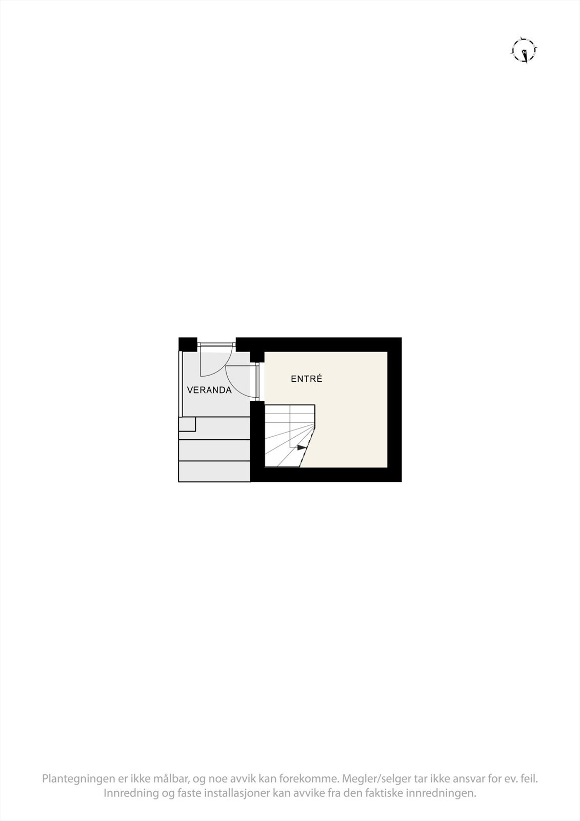 Plantegning inngangsparti i 1.etasje Galleribilde