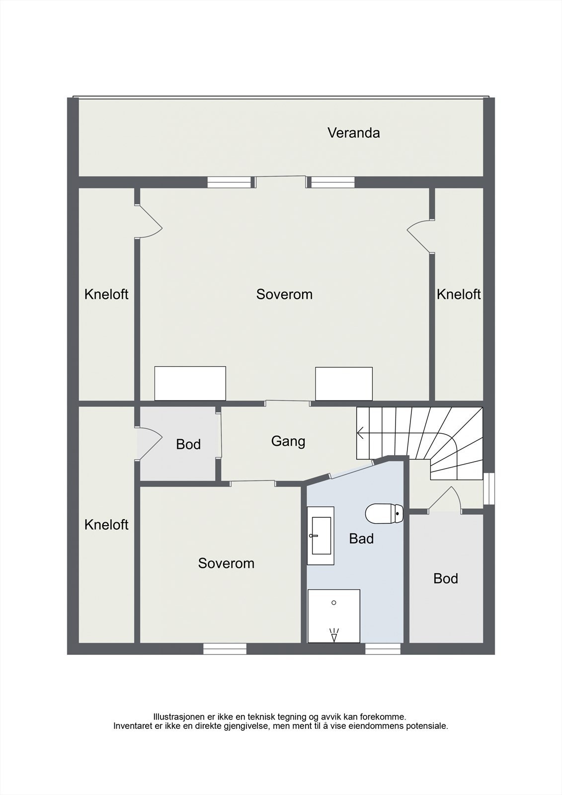 Plantegning 2. etasje. Galleribilde