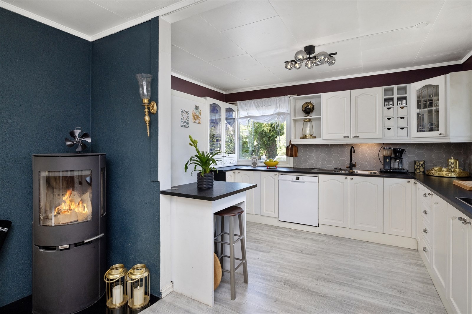 En vedovn sikrer god varme på kalde dager. Galleribilde