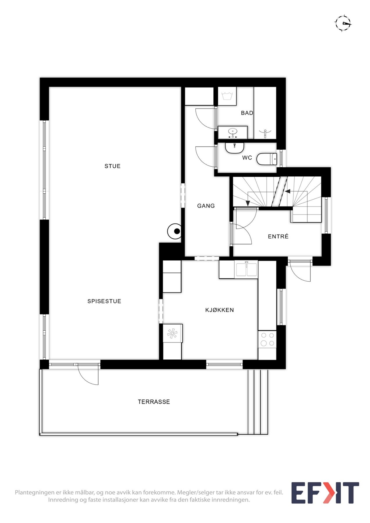 Plantegning kjelleretasje. Galleribilde