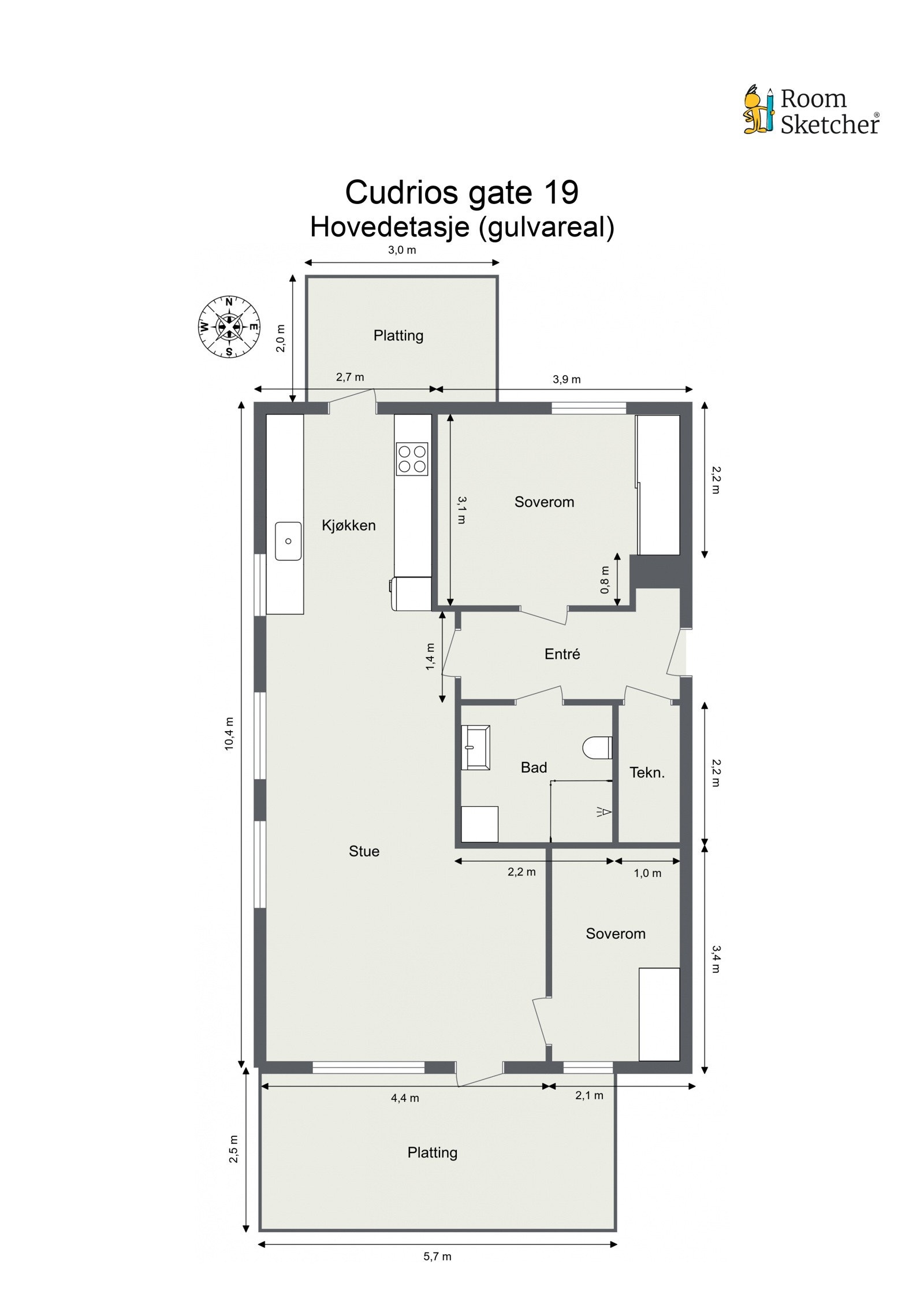 Plantegning Galleribilde