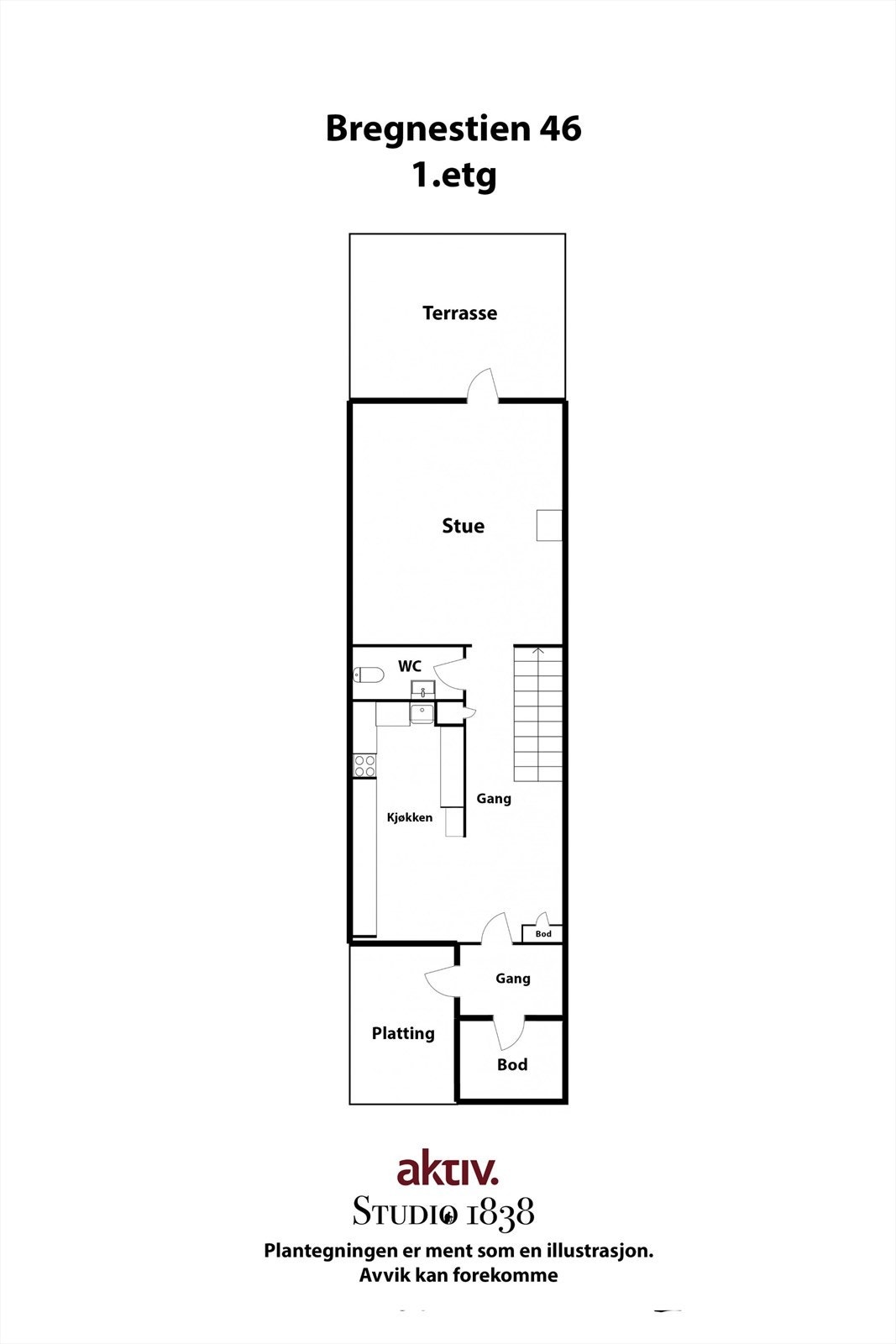 Plantegning 1. Etasje. Galleribilde