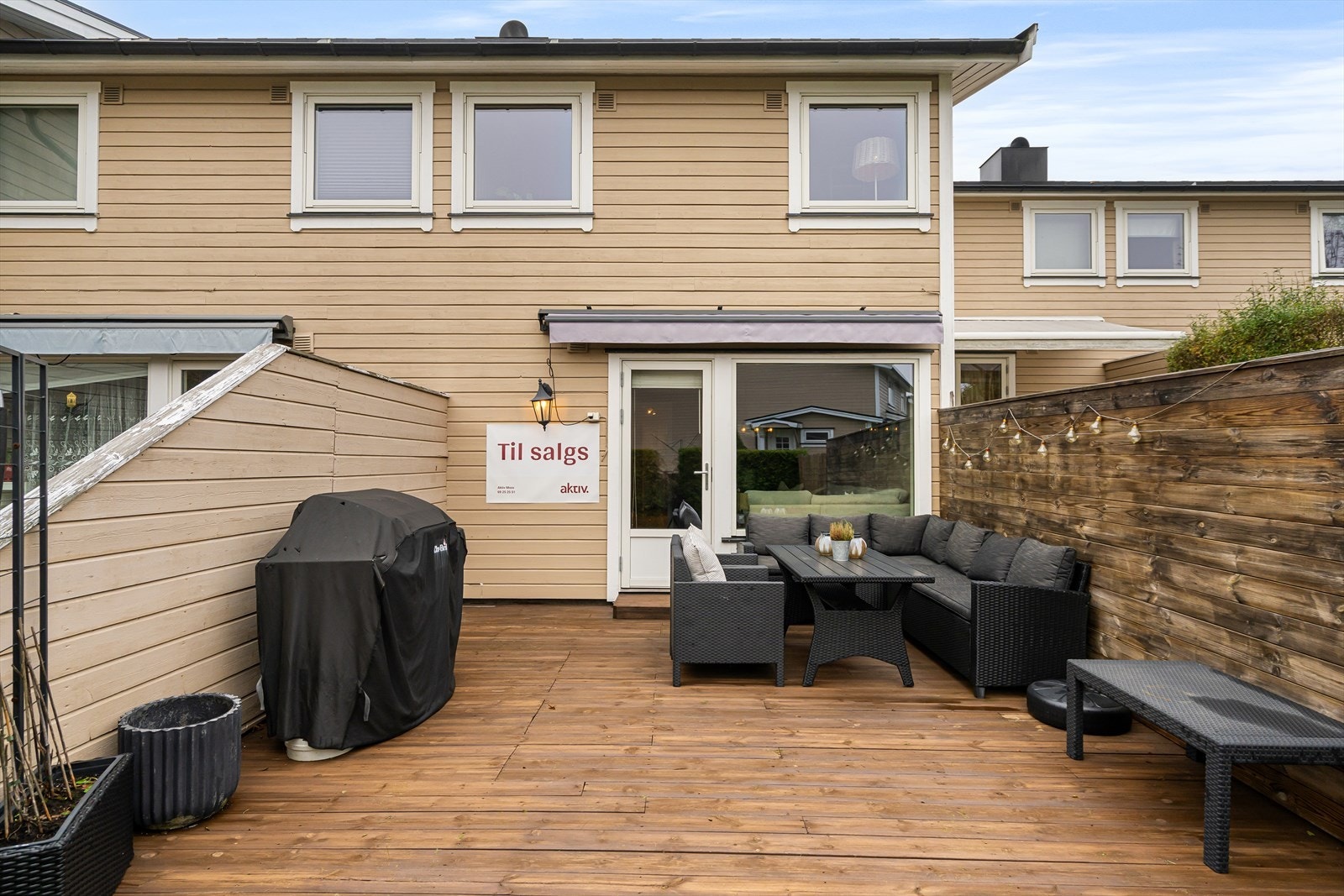 God plass til ønsket utemøblement og grill. Galleribilde