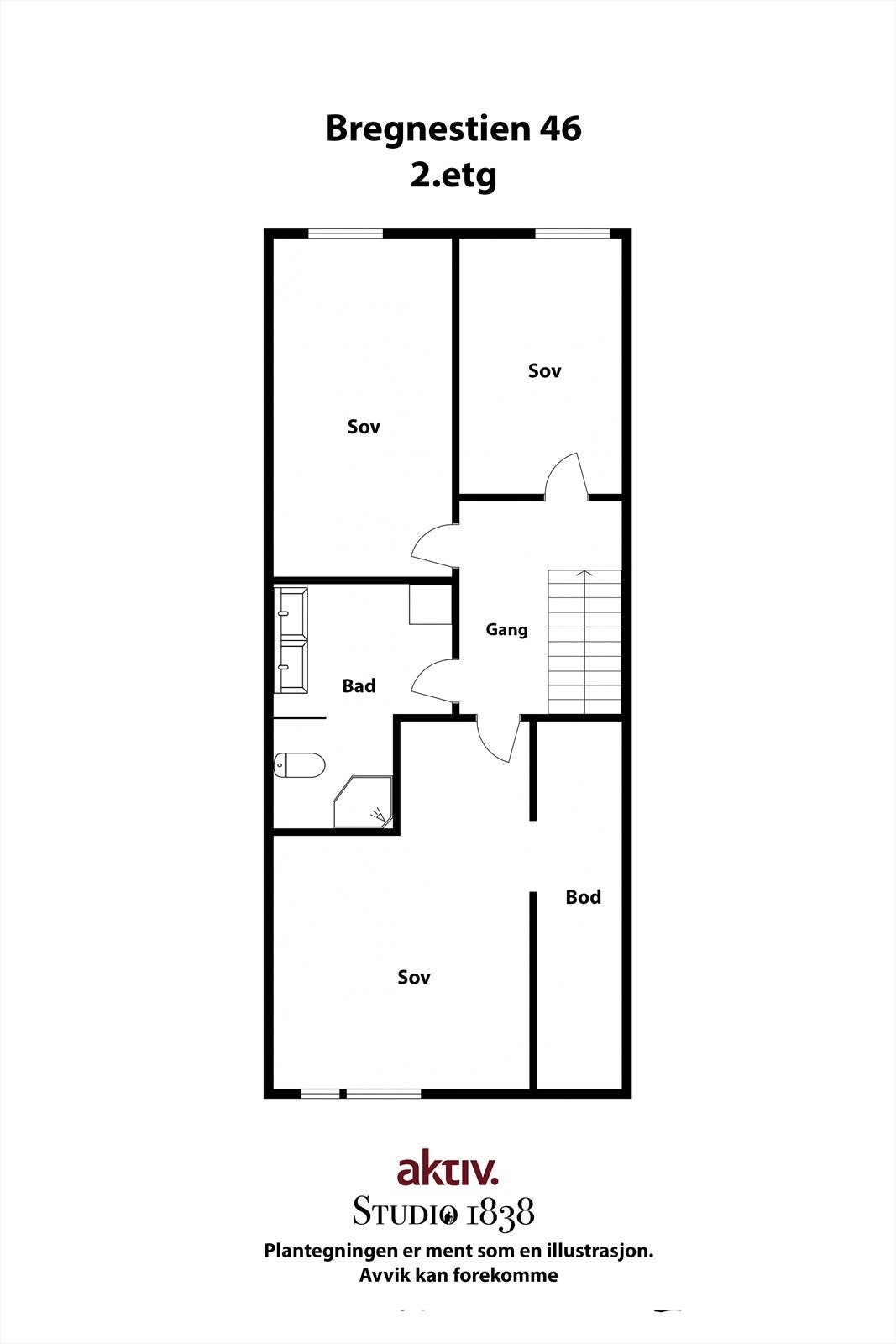 Plantegning 2. etasje. Galleribilde