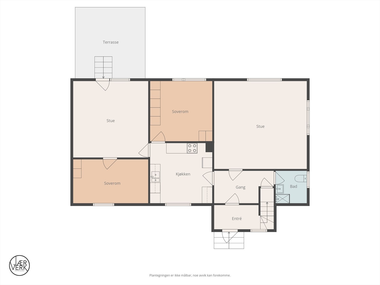 Plantegning 1. etasje Galleribilde