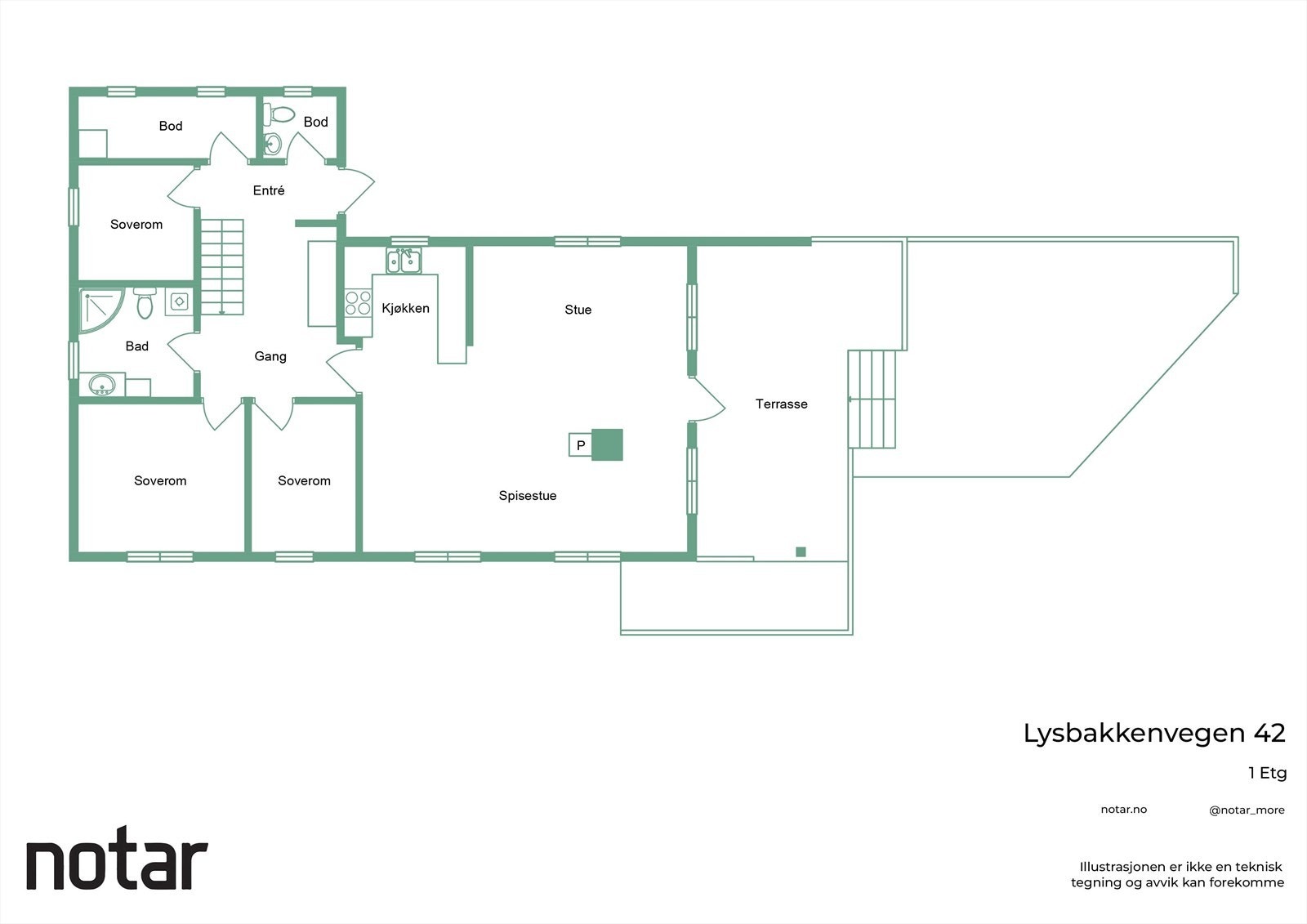 Planløsning 1. Etasje. Galleribilde