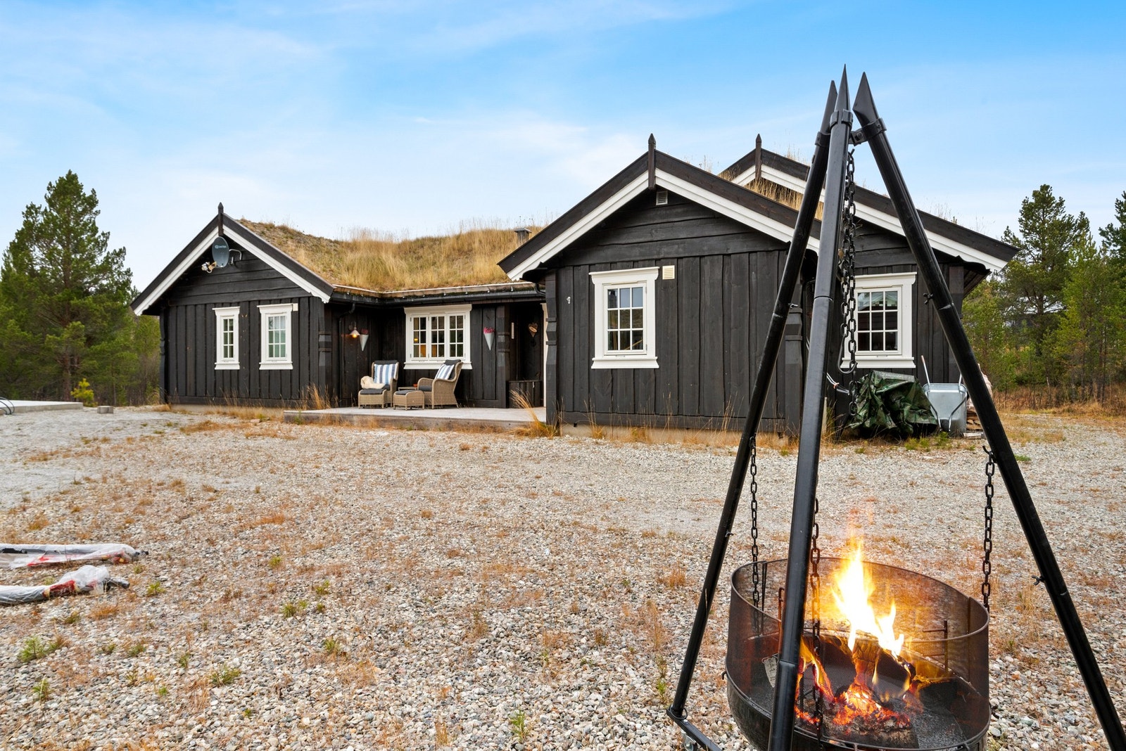 Tomta er på ca. 1,3 mål. Galleribilde